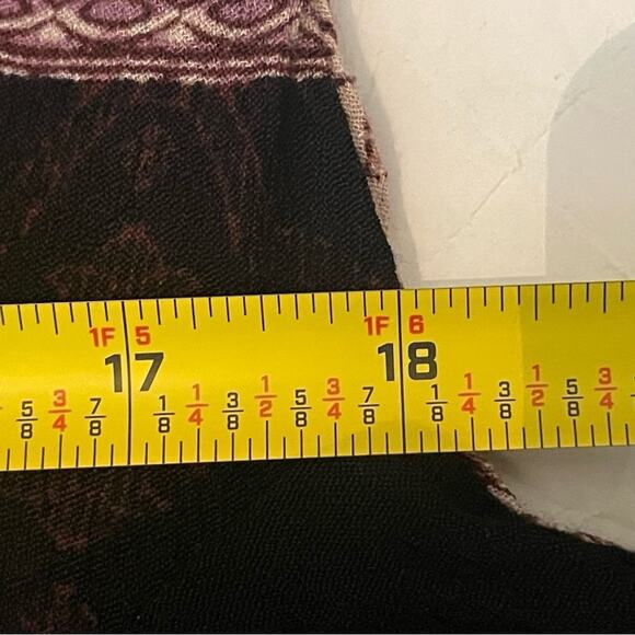 Free People Black Burgundy Boho Hippie Festival Cut Out Mini Dress NWOT Size S - Picture 10 of 12